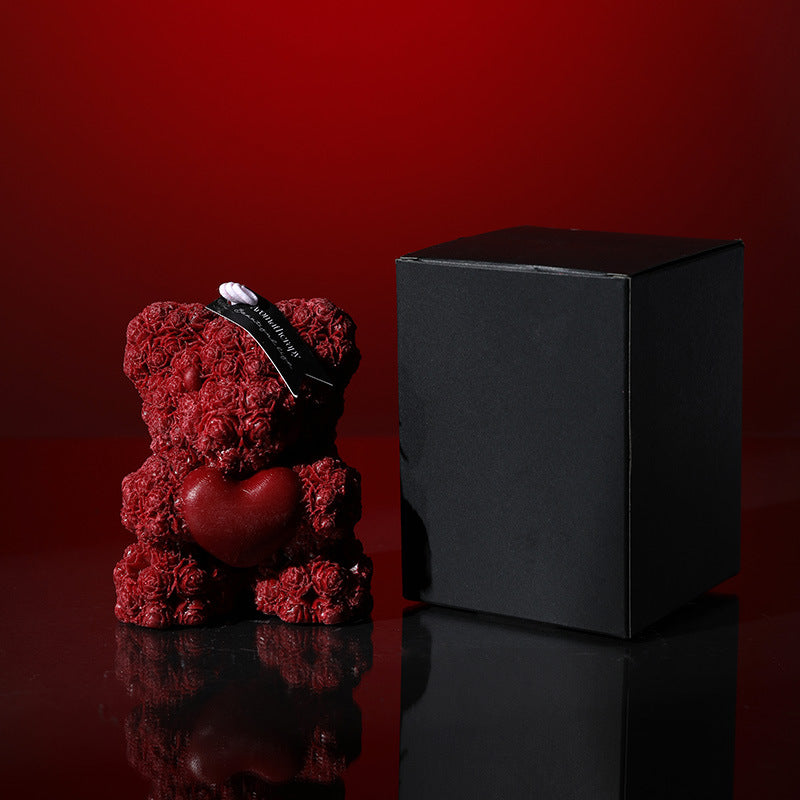 Rose Bear Scented Candle