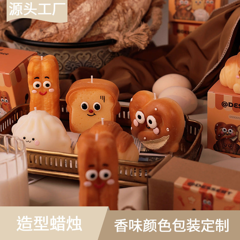 Handcrafted Shaped Aromatherapy Candles in Bakery Series (Bread Style)