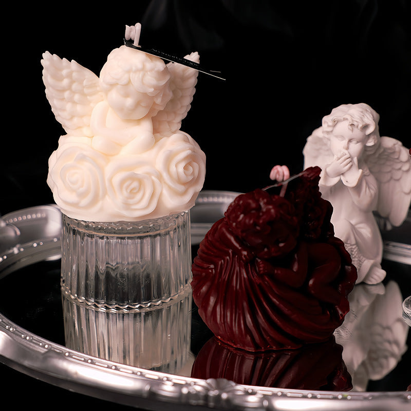 Light Luxury Decorative Low-Temperature Wax Angel Figurine