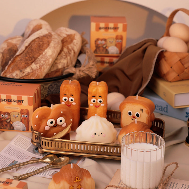 Handcrafted Shaped Aromatherapy Candles in Bakery Series (Bread Style)