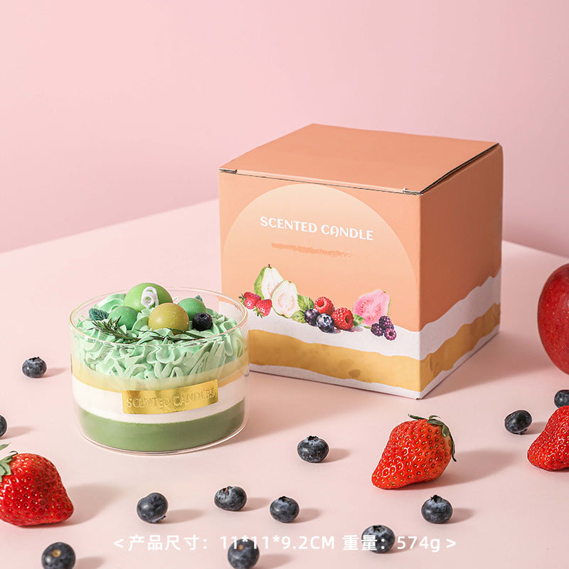 Fruit Dessert Glass Jar Scented Candle