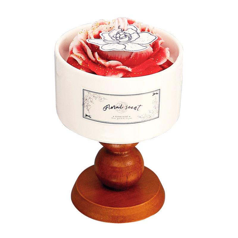 French-Style Gradient Camellia Aromatherapy Candle
